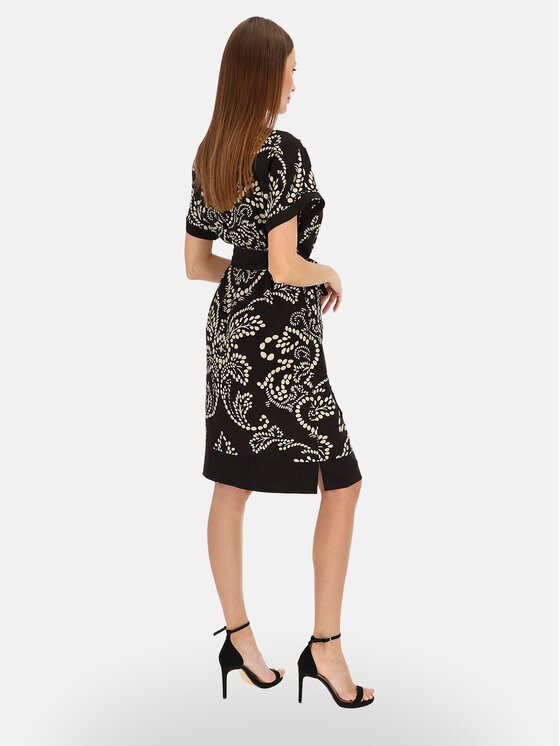 Potis & Verso Potis & Verso Sukienka letnia Lara Czarny Regular Fit