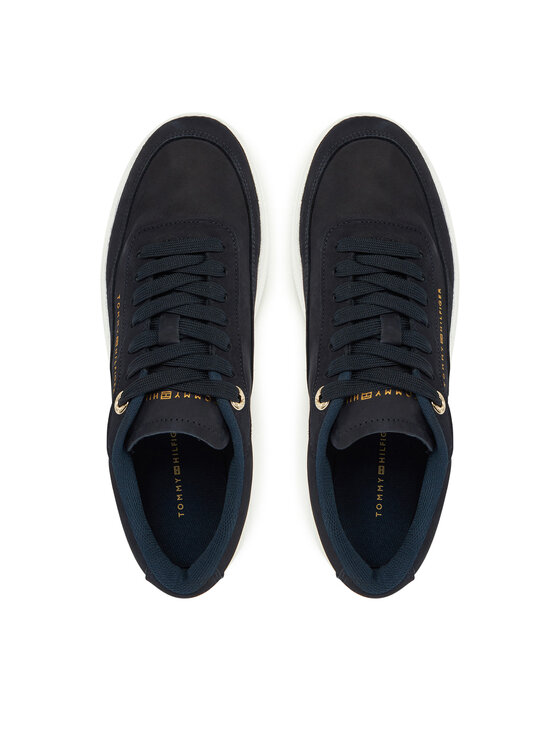 Tommy Hilfiger Tommy Hilfiger Laisvalaikio batai Modern Court Sneaker Nubuck FW0FW08462 Tamsiai mėlyna