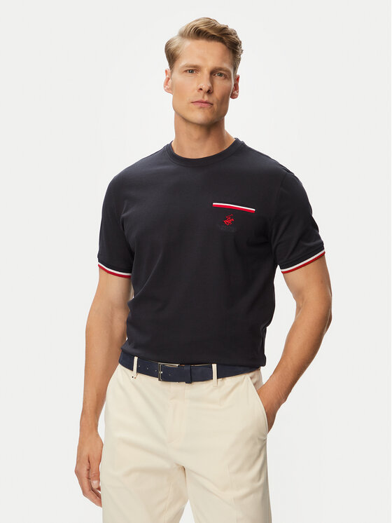 Beverly Hills Polo Club Beverly Hills Polo Club Majica P-SS26M-TS0112 Mornarsko modra Regular Fit