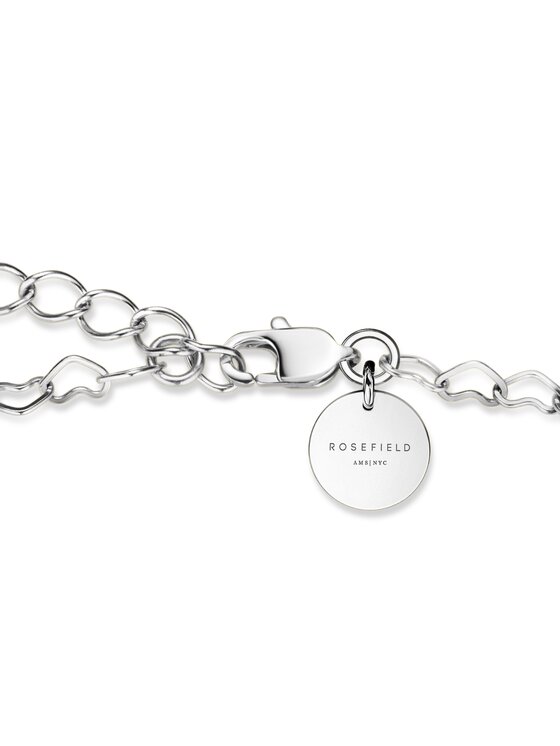 Rosefield Rosefield Naszyjnik Heart Chain Necklace Silver Srebrny
