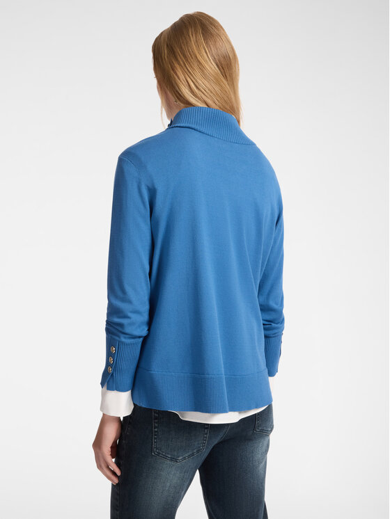 Elena Mirò Elena Mirò Maglione M456Z000586N024 Turchese Boxy Fit