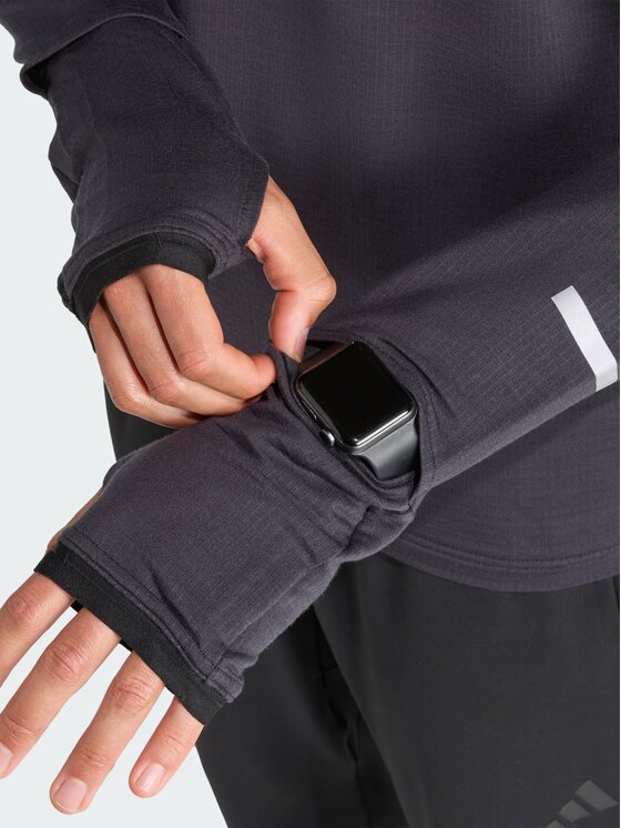 adidas adidas Koszulka techniczna Adi365 Running CLIMAWARM Czarny Regular Fit
