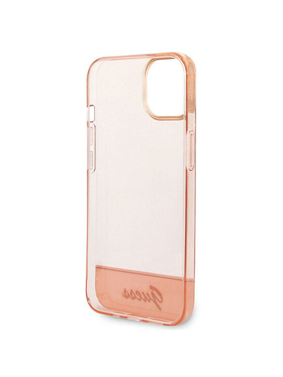 Guess Guess Etui na telefon Translucent Różowe złocenie