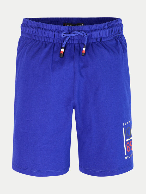 Tommy Hilfiger Tommy Hilfiger Szorty sportowe Graphic KB0KB09477 Niebieski Regular Fit