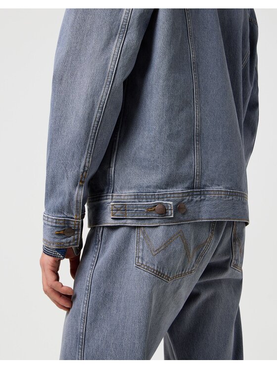 Wrangler Wrangler Kurtka jeansowa ANTI FIT JACKET Niebieski Relaxed Fit