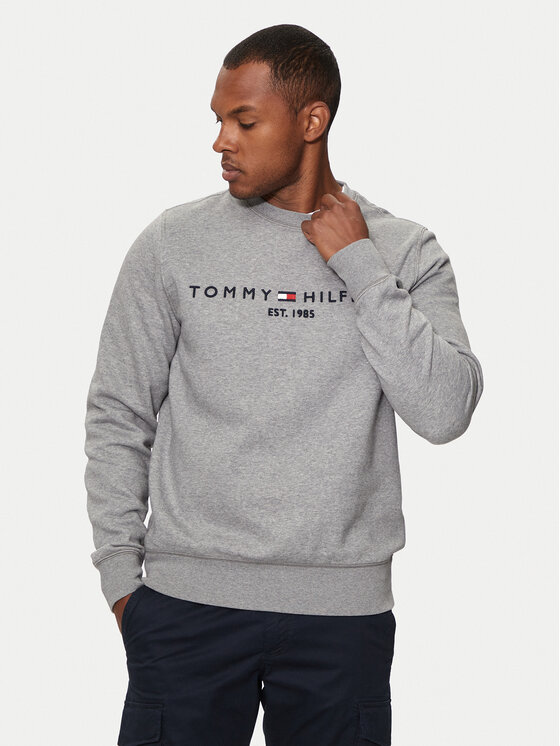 Tommy Hilfiger Mikina Logo MW0MW11596 Sivá Regular Fit