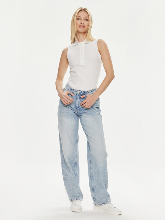 Lacoste Lacoste Поло PF5445 Білий Slim Fit