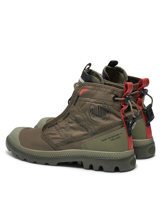 Palladium Palladium Schnürstiefeletten Pampa Travel Lite 79104-309-M Grün