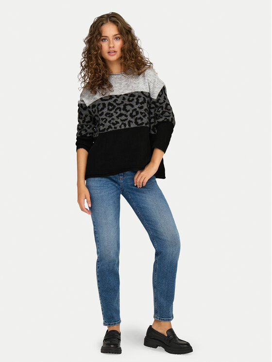 ONLY ONLY Sweter Jade 15294969 Szary Regular Fit