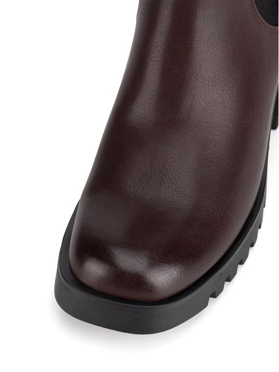 Jenny Fairy Jenny Fairy Klassische Stiefeletten WYL3917-1 Dunkelrot