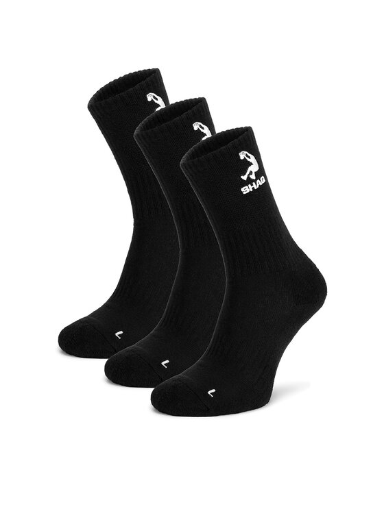 SHAQ Shaq Hosszú zoknik AS_SHQ_H_001W_SS25 (3-PACK) Fekete