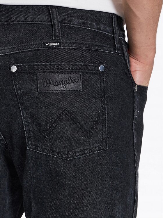 Wrangler Wrangler Jeansy Larston Czarny Slim Fit