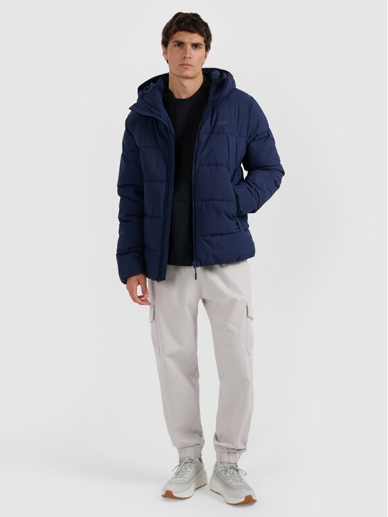 4F 4F Giubbotto piumino 4FRAW25TDJAM0794-31S Blu scuro Regular Fit