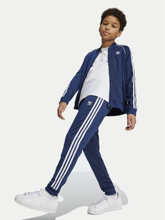 adidas adidas Спортивні штани adicolor SST IY7466 Cиній Regular Fit