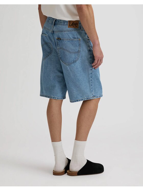 Lee Lee Pantaloncini di jeans ASHER Blu Loose Fit