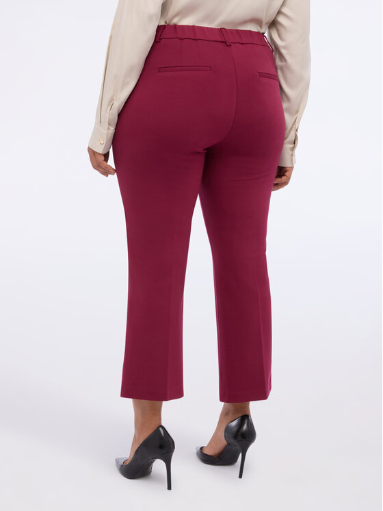 Fiorella Rubino Fiorella Rubino Spodnie materiałowe P709L002235N036 Bordowy Flare Fit