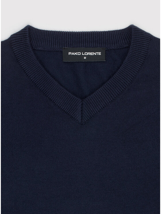 Pako Lorente Pako Lorente Sweter P25WN-2X-034 Granatowy Classic Fit