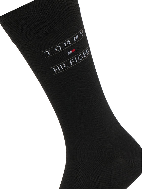 Tommy Hilfiger Tommy Hilfiger Дълги чорапи 701241158 Черен