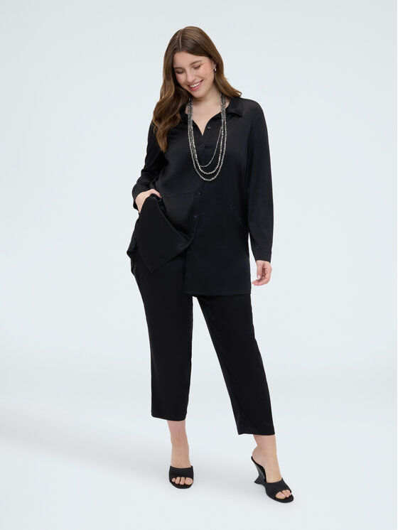 Fiorella Rubino Fiorella Rubino Spodnie materiałowe P037L002387N033 Czarny Regular Fit