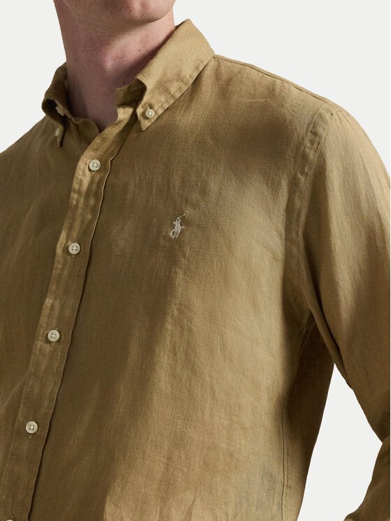 Polo Ralph Lauren Polo Ralph Lauren Πουκάμισο 710968915502 Μπεζ Slim Fit