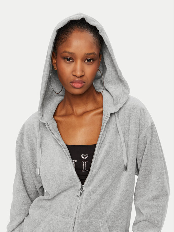 Juicy Couture Juicy Couture Bluza Halan JCWAS24342 Szary Oversize