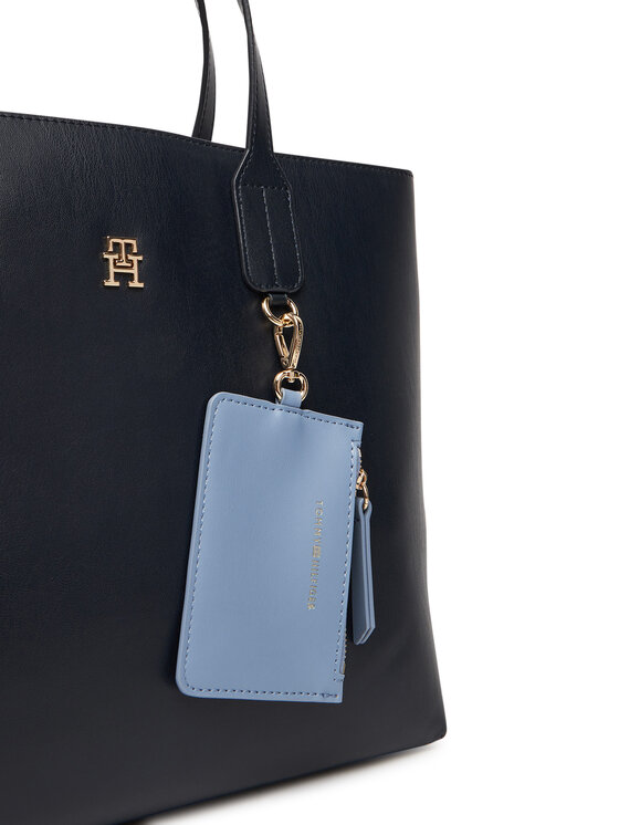 Tommy Hilfiger Tommy Hilfiger Geantă Th Icon Satchel AW0AW17683 Bleumarin