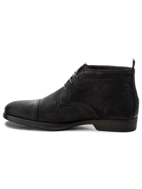 Tommy Hilfiger Tommy Hilfiger Šnurovacia obuv DENIM Jeffrey 2B FM0FM00814 Tmavomodrá