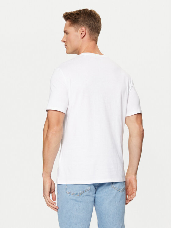 Guess Jeans Guess Jeans Tricou M5RI80 K8HM0 Alb Slim Fit