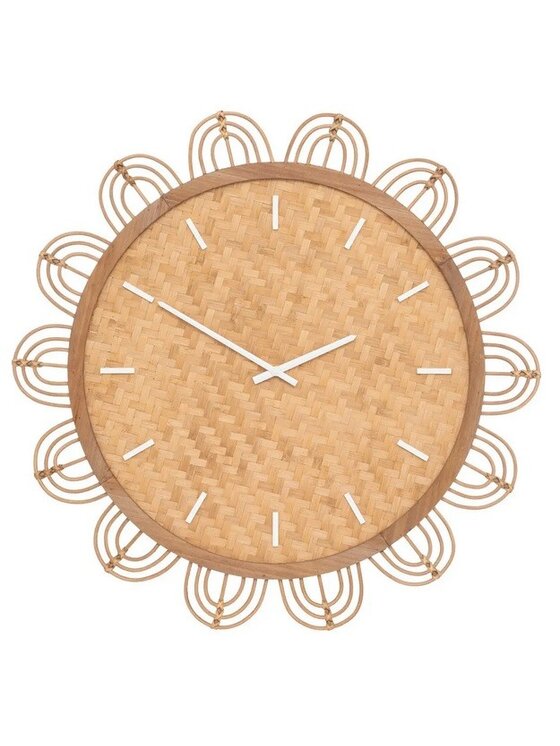 Zegar MIAhome, ścienny pleciony rattan 65 cm