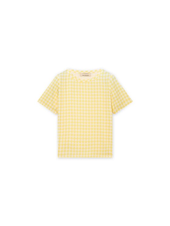 Trussardi Trussardi Top D000A000421N0LA Żółty Regular Fit