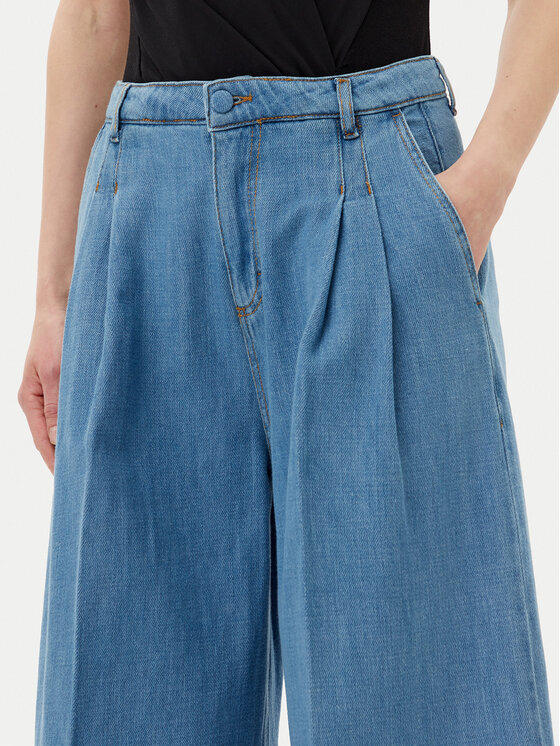 Silvian Heach Silvian Heach Jeansy Ignate GPP25392JE Modrá Wide Leg