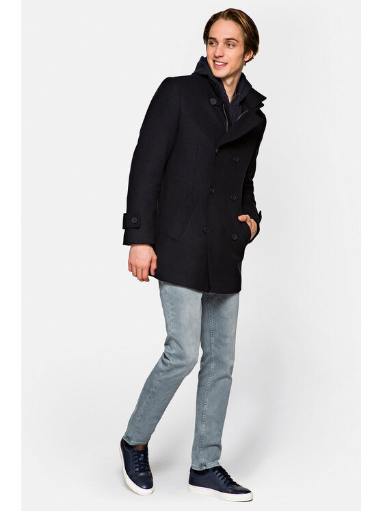 Lancerto Lancerto Płaszcz przejściowy Embrace 3 Czarny Regular Fit