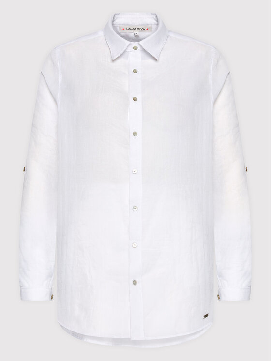 Banana Moon Banana Moon Krekls Gary Adilson HPP10 Balts Regular Fit