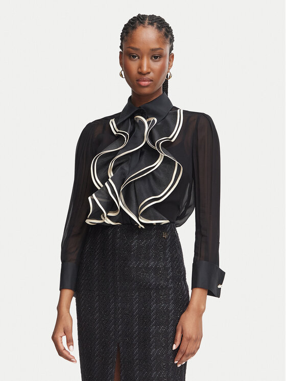 Elisabetta Franchi Elisabetta Franchi Πουκάμισο CA-210-67E2 Μαύρο Regular Fit