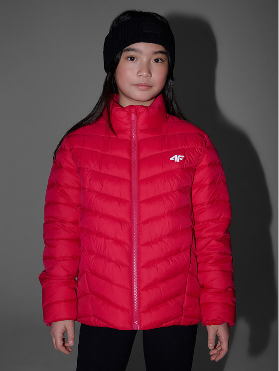 4F 4F Kurtka puchowa OUTERWEAR Różowy Regular Fit