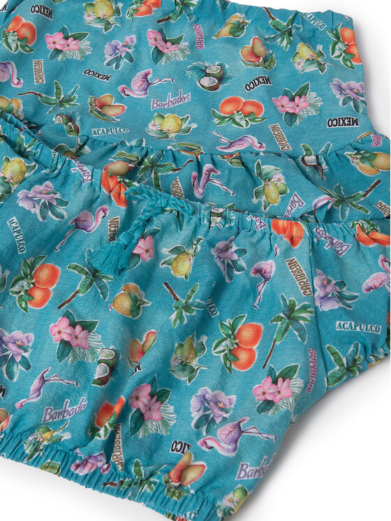 Mayoral Mayoral Completo maglietta e gonna 6989 Verde Regular Fit