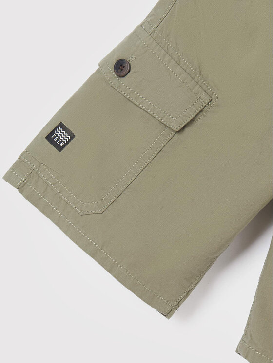 Pantaloncini di tessuto 6207 Verde Regular Fit