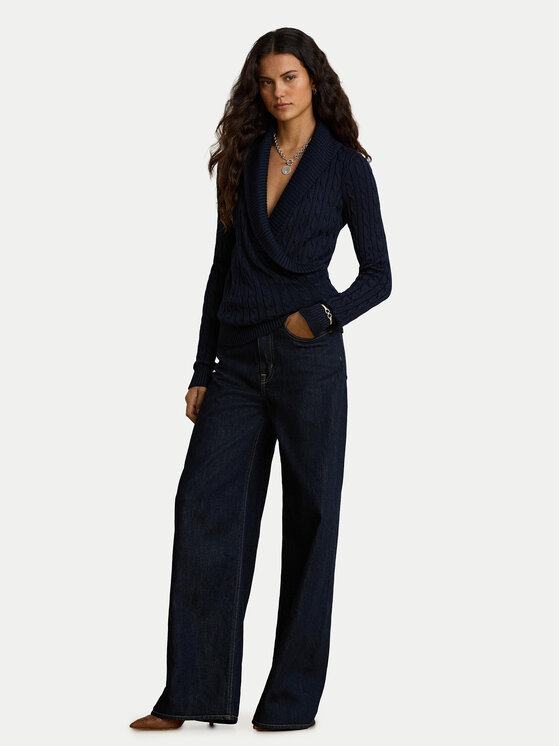 LAUREN RALPH LAUREN LAUREN RALPH LAUREN Sveter 200P14042002 Tmavomodrá Relaxed Fit