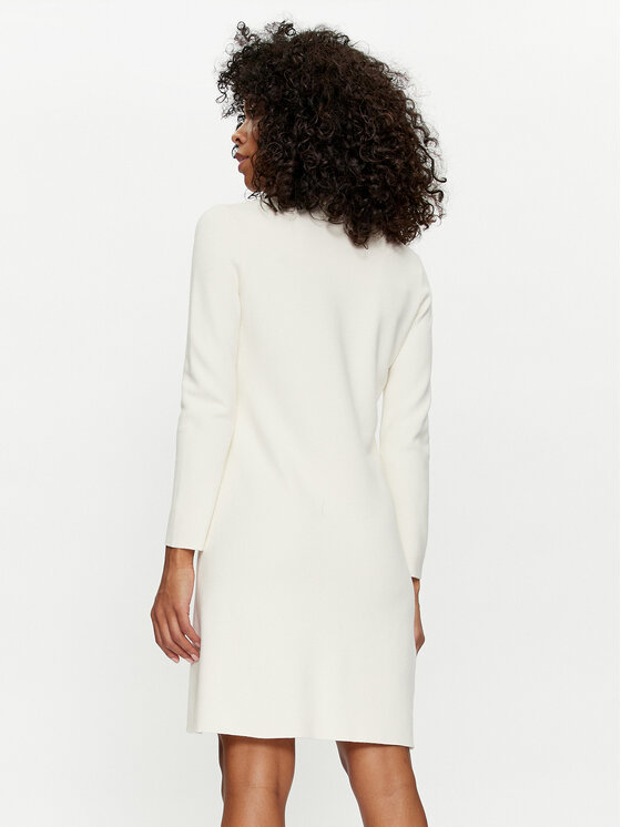 TWINSET TWINSET Трикотажна сукня 241TP3094 Écru Regular Fit