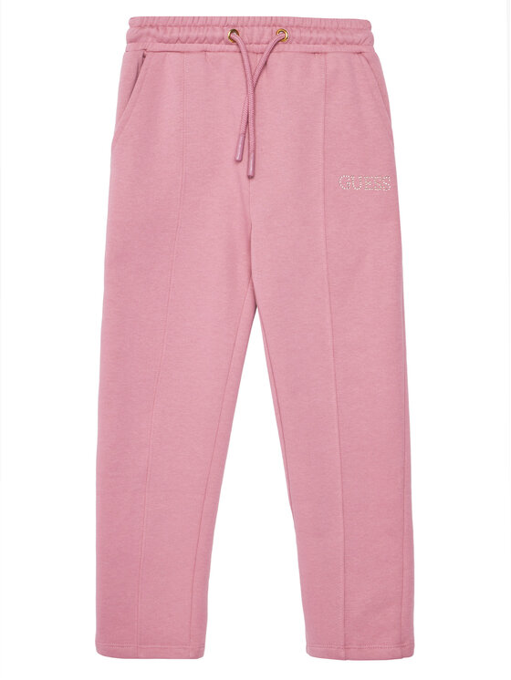 Guess Spodnie dresowe J5YQ17 KAV34 Różowy Regular Fit