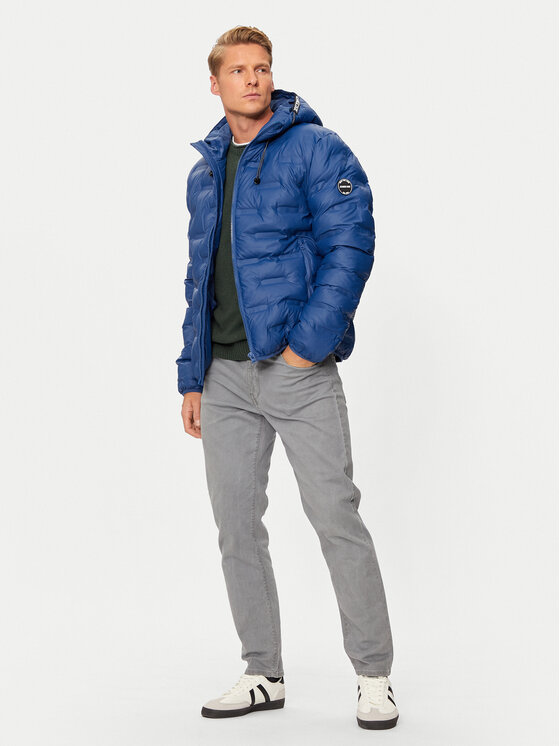 INDICODE INDICODE Зимно яке Bolonzo 15-866 Тъмносин Regular Fit