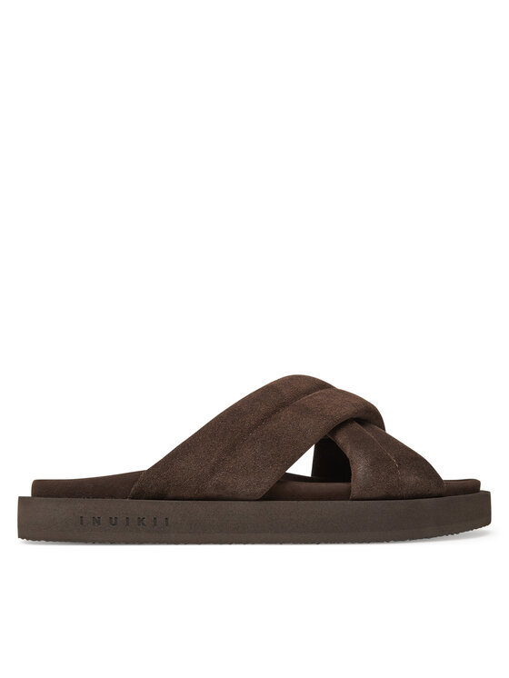 Inuikii Inuikii Klapki Suede Crossed 50102-500 Brązowy
