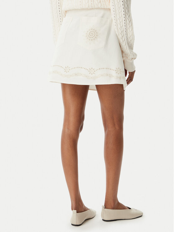 Tommy Jeans Tommy Jeans mini svārki DW0DW22297 Balts Regular Fit