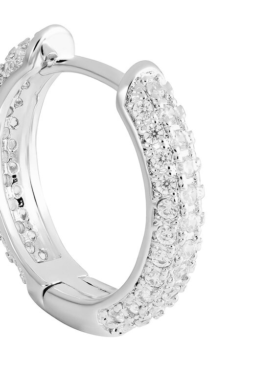 ICED STUFF ICED STUFF Uhani Diamond Ring Belo zlato