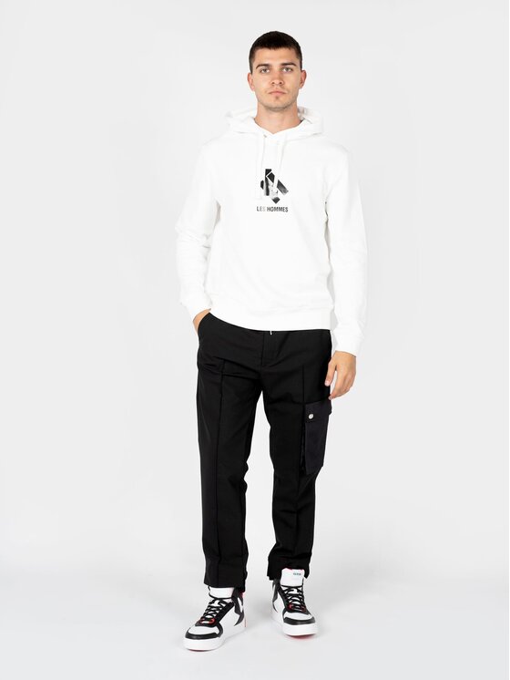 Les Hommes Les Hommes Μπλούζα LBH1006700P Λευκό Regular Fit