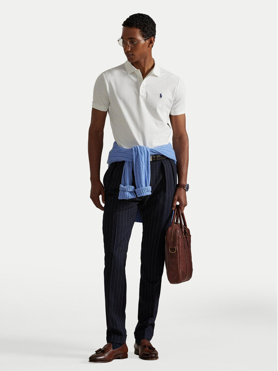 Polo Ralph Lauren Polo Ralph Lauren Pólóing 710941439002 Fehér Custom Slim Fit
