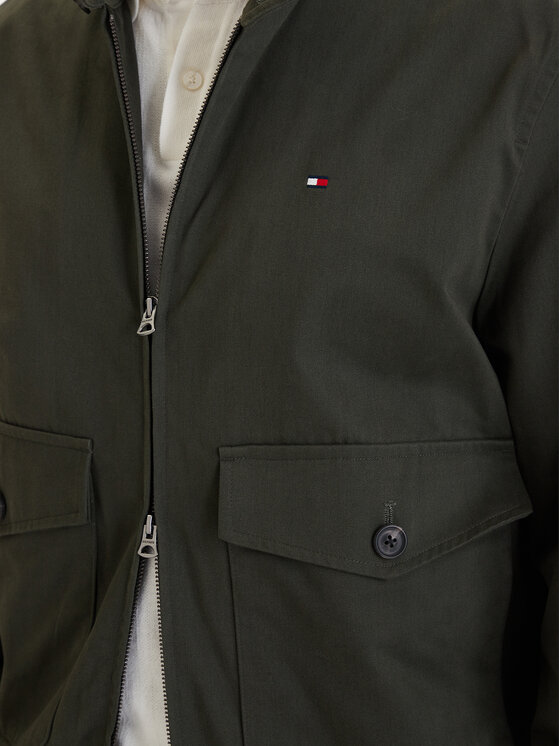 Tommy Hilfiger Tommy Hilfiger Übergangsjacke Harrington MW0MW42507 Grün Regular Fit