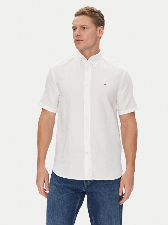 Tommy Hilfiger Tommy Hilfiger Camicia MW0MW40703 Bianco Regular Fit