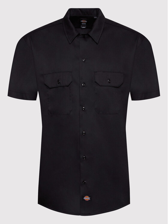 Dickies Dickies Πουκάμισο Work DK0A4XK7BLK Μαύρο Relaxed Fit