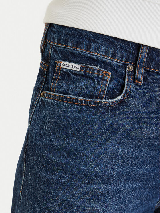 Guess Jeans Guess Jeans Jeans kratke hlače M6GD37 D5M5U Modra Relaxed Fit
